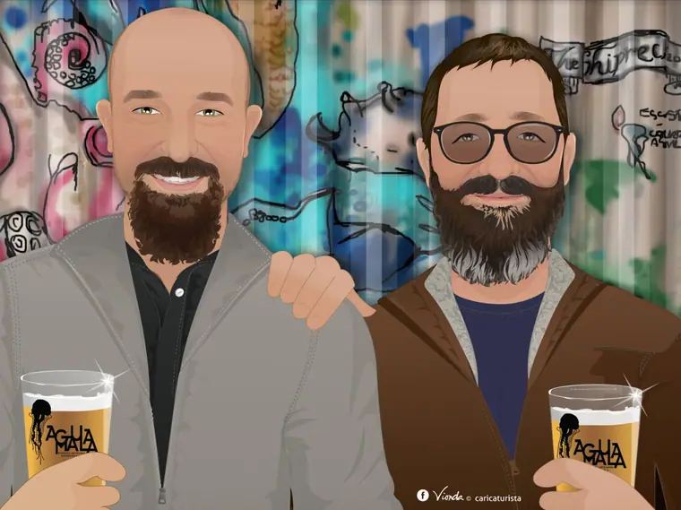 Caricatura por encargo realizada por Vionda