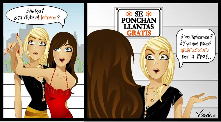 Cartón de humor gráfico por Vionda