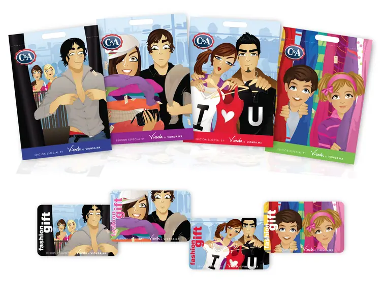 Gift cards II — Proyecto ilustrado por Vionda