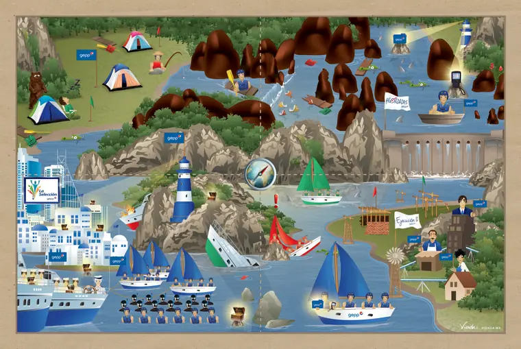 Mapa El Garrafón — Proyecto ilustrado por Vionda