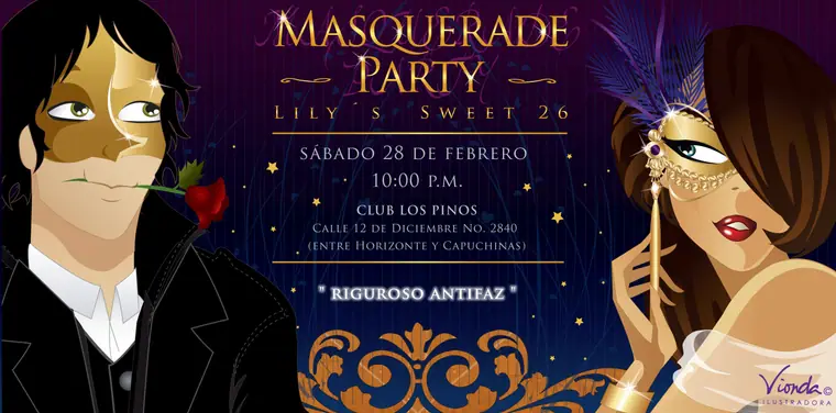 Mascarade Party — Proyecto ilustrado por Vionda