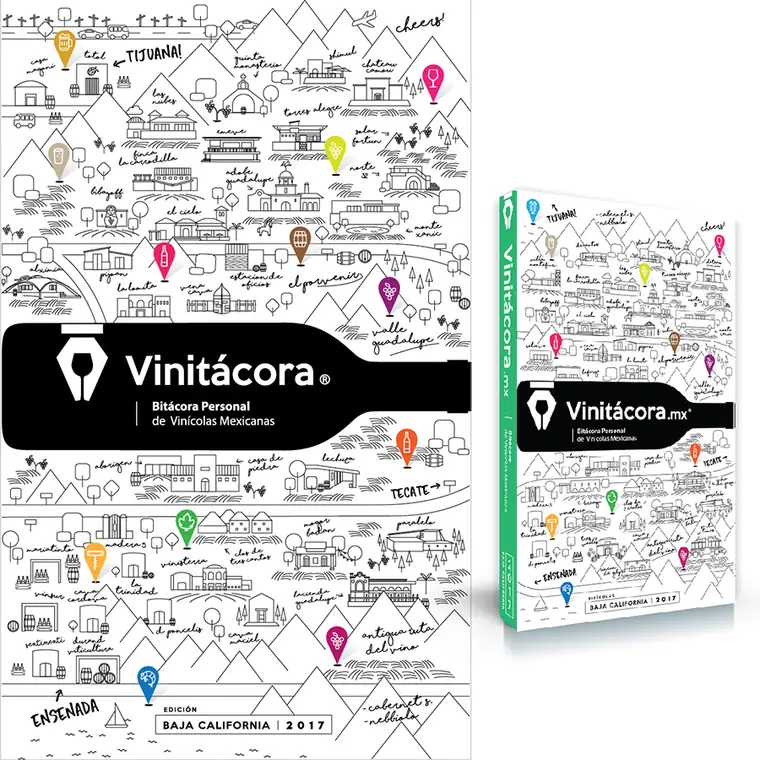 Vinitácora, portada — Proyecto ilustrado por Vionda